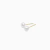 Cheap Musson Akoya Pearl Stud Earrings, Yellow Gold