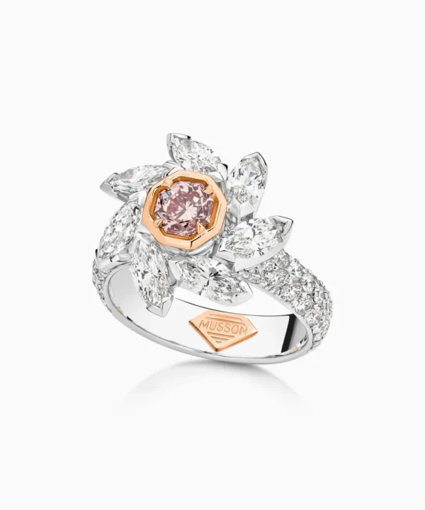 Discount Musson Aurora Fire Rose Argyle Pink Diamond Ring
