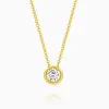 Shop Musson Bezel Set Diamond Pendant