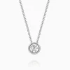 Sale Musson Bezel Set Diamond Pendant