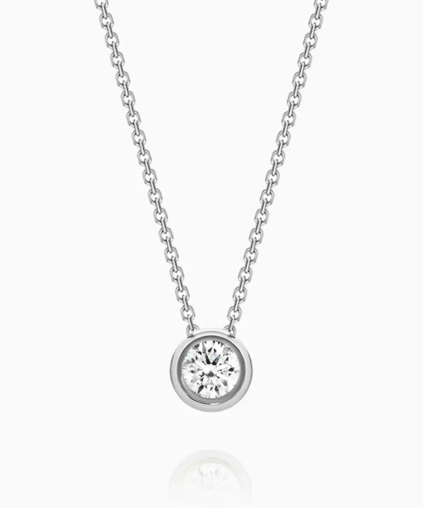 Sale Musson Bezel Set Diamond Pendant