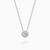 Shop Musson Bezel Set Diamond Pendant - Petite