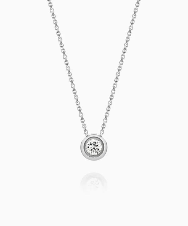 Shop Musson Bezel Set Diamond Pendant - Petite