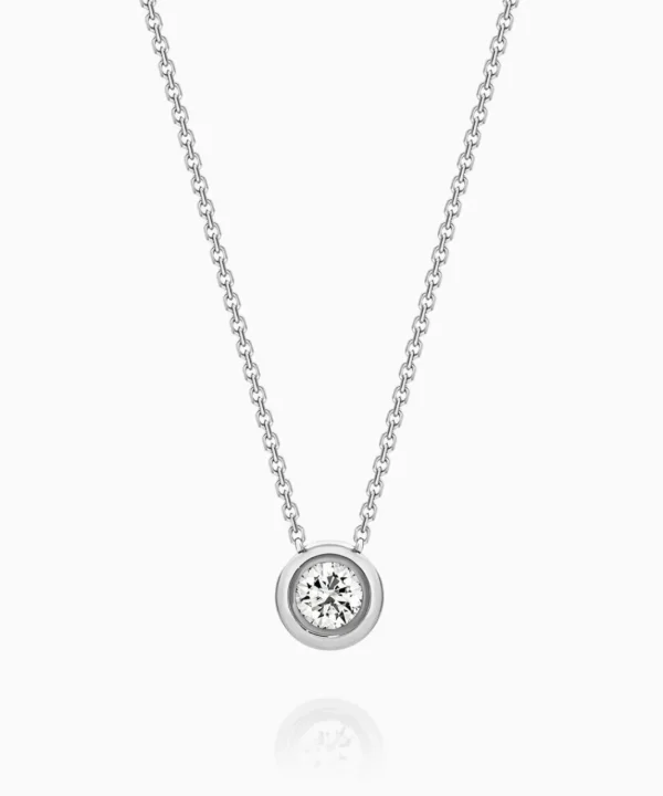 Shop Musson Bezel Set Diamond Pendant - Petite