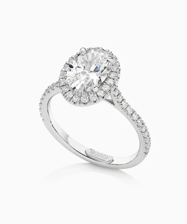 Best Musson Centre of My Universe Oval Halo Ring