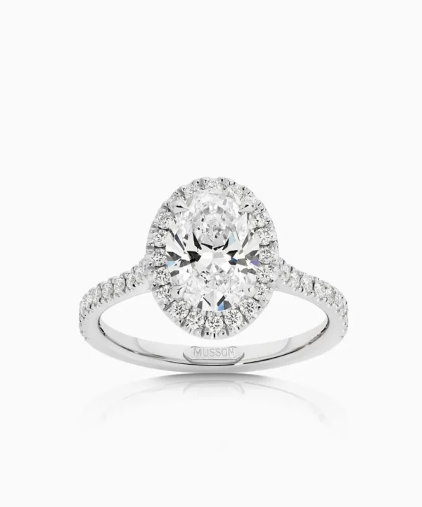 Best Musson Centre of My Universe Oval Halo Ring