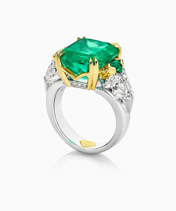 Cheap Musson Colombian Emerald and Diamond Ring