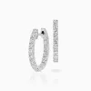 Clearance Musson Diamond Day/Night Hoop Earrings
