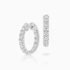 Cheap Musson Diamond Day/Night Hoop Earrings