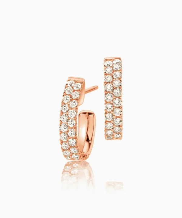 Best Musson Diamond Road Earrings - Two Row