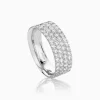 Store Musson Diamond Road Ring - Four Row