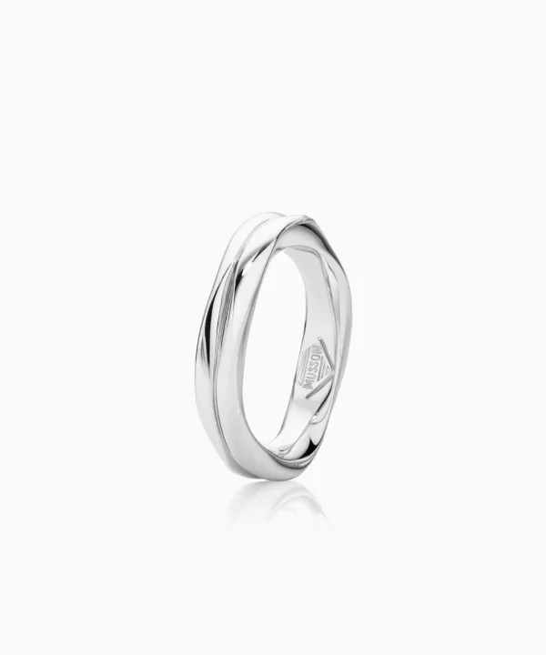 Fashion Musson Entwined Wedding Ring - 4mm