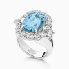 Shop Musson Grace Aquamarine and Diamond Ring