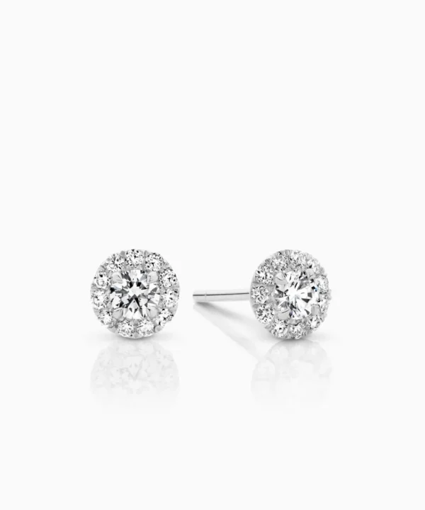 Discount Musson Halo Diamond Earrings