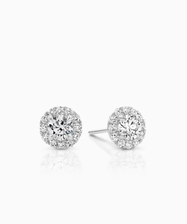 Discount Musson Halo Diamond Earrings