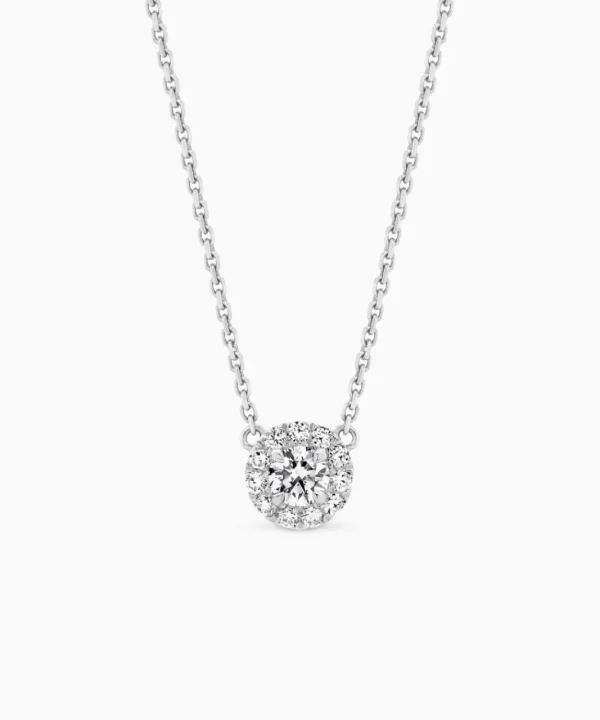 Sale Musson Halo Diamond Necklace