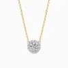 Shop Musson Halo Diamond Necklace
