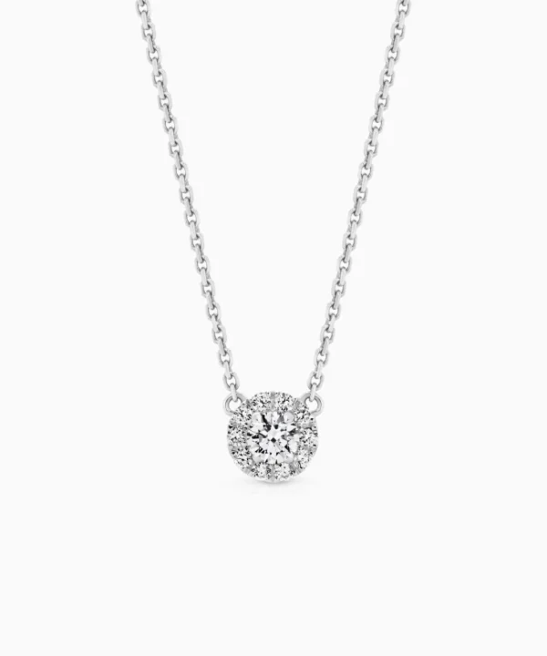 Fashion Musson Halo Diamond Necklace