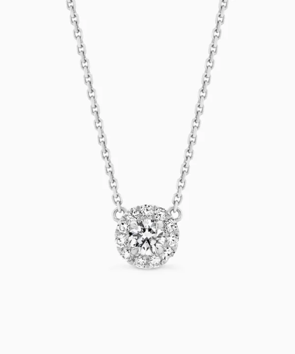 Sale Musson Halo Diamond Necklace