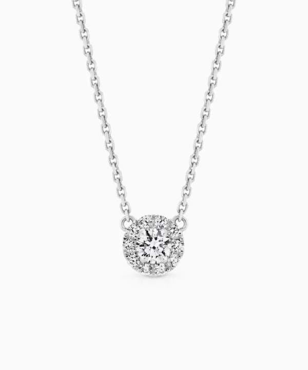 Fashion Musson Halo Diamond Necklace