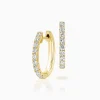 Shop Musson Hoop Petite Diamond Earrings
