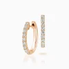 Shop Musson Hoop Petite Diamond Earrings