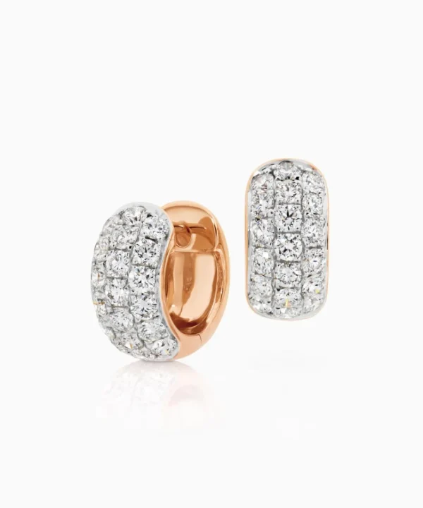Flash Sale Musson Huggie Medio Diamond Earrings