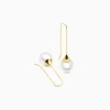 Cheap Musson Kailis - Large Trumpet Pearl Earrings, Yellow Gold