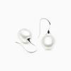 New Musson Kailis – Small Trumpet Pearl Earrings, White Gold