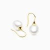 Clearance Musson Kailis – Small Trumpet Pearl Earrings, Yellow Gold