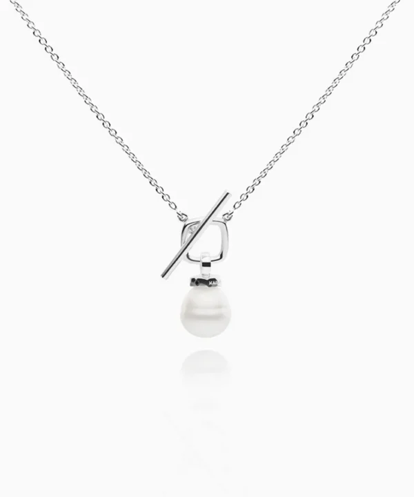 Best Sale Musson Kailis – T-Bar Pearl Necklace, Sterling Silver