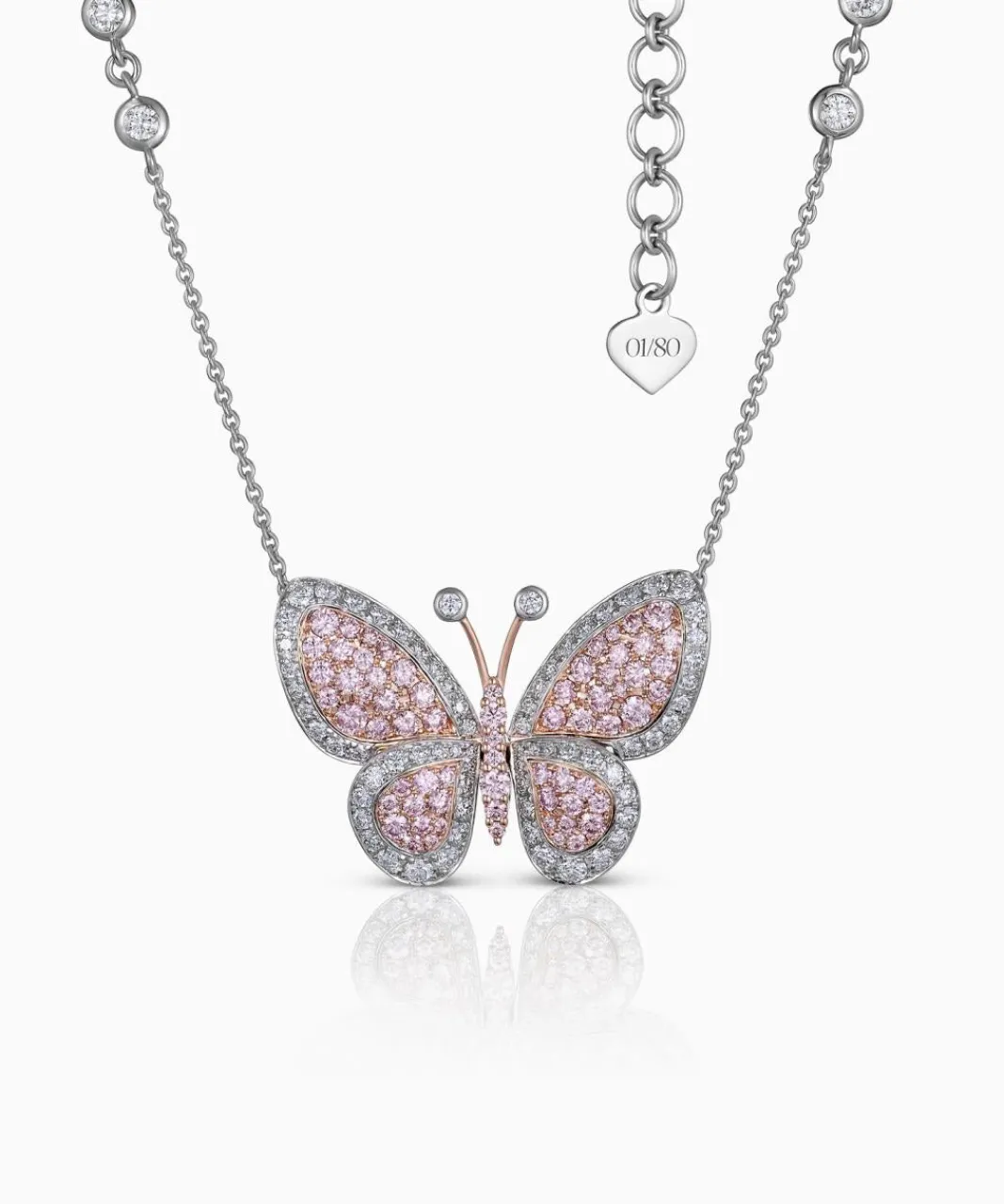 limited_edition__argyle_pink_butterfly_pendant_3.webp Store Musson Limited Edition - Argyle Pink™ Butterfly Pendant