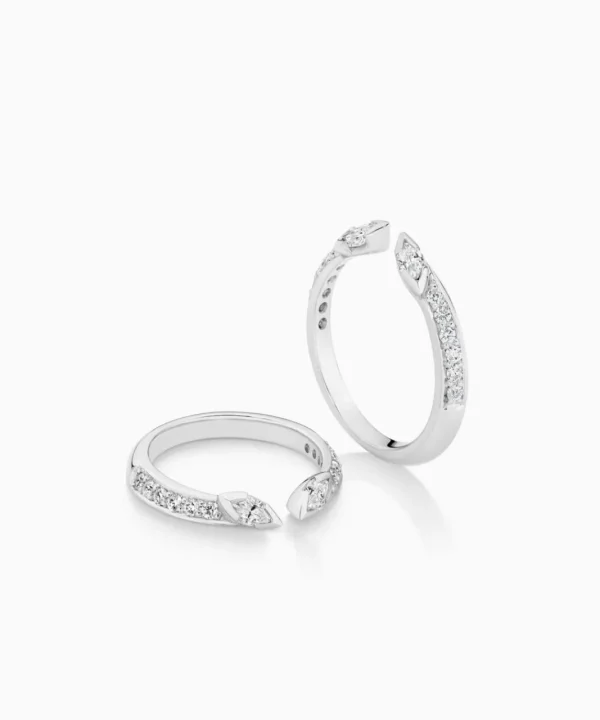 Hot Musson Love Rings Gapped - Petal Marquise