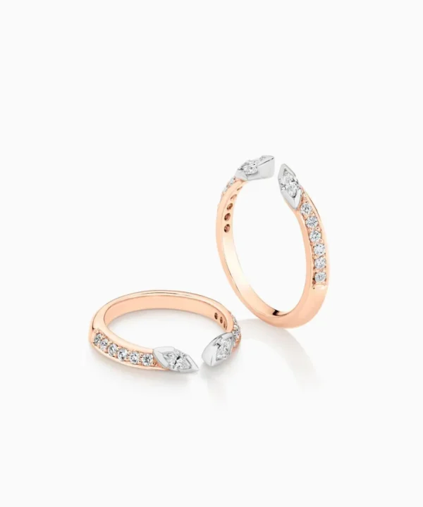 Hot Musson Love Rings Gapped - Petal Marquise