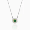 Best Sale Musson Lucie Emerald and Diamond Necklace