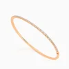 Cheap Musson Micro Pavé Diamond Bangle - Petite, Rose Gold