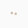 Shop Musson Milgrain Diamond Stud Earrings, Rose Gold