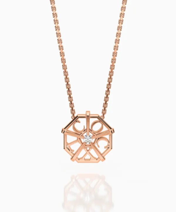 Flash Sale Musson My World Necklace BESPOKE, Rose Gold
