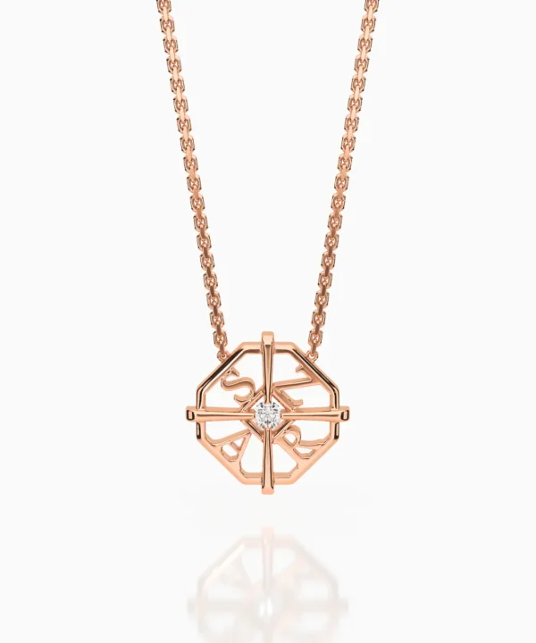 Flash Sale Musson My World Necklace BESPOKE, Rose Gold