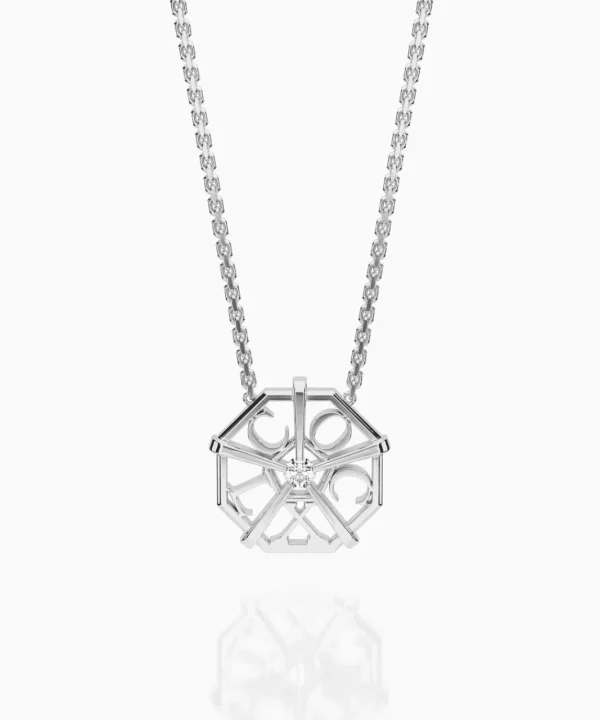Cheap Musson My World Necklace BESPOKE, White Gold