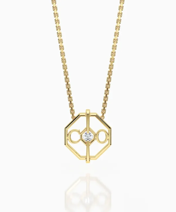 New Musson My World Necklace BESPOKE, Yellow Gold
