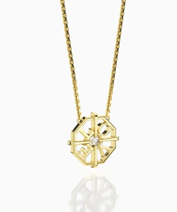 Clearance Musson My World Necklace LOVE Edition, 18ct Gold