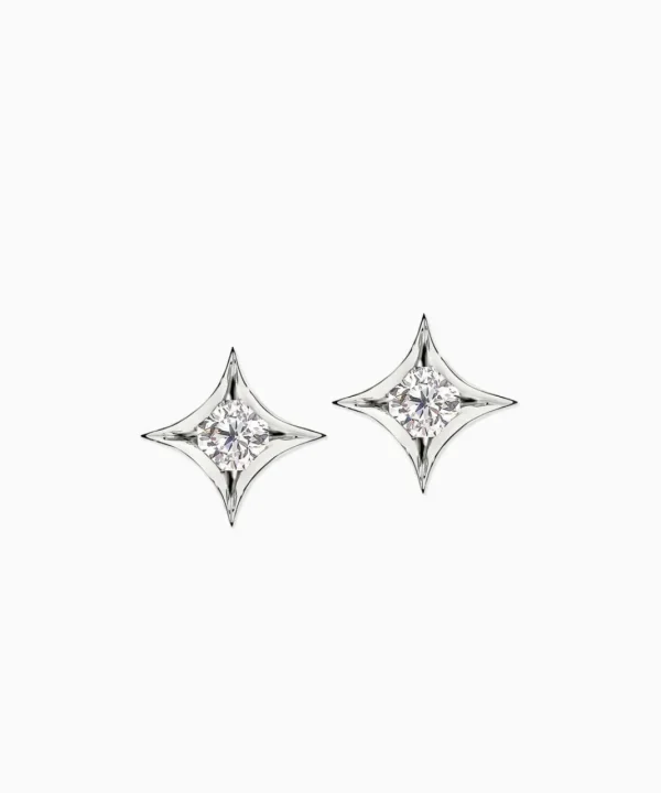 New Musson Nova Diamond Stud Earrings
