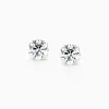 Fashion Musson Signature Diamond Stud Earrings, White Gold