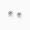 Outlet Musson Signature Diamond Stud Earrings, Yellow Gold