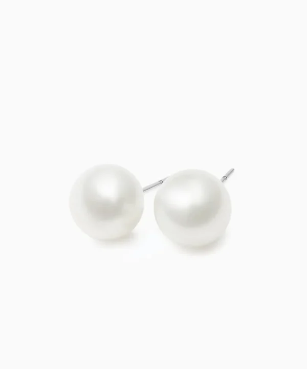 Flash Sale Musson South Sea Pearl Stud Earrings, White Gold