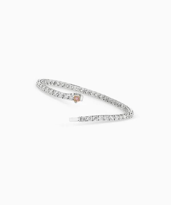 Shop Musson Tennis Bracelet - 7 Points with Argyle Pink Diamond