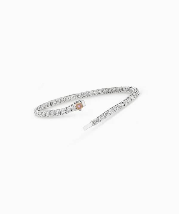 Shop Musson Tennis Bracelet - 7 Points with Argyle Pink Diamond
