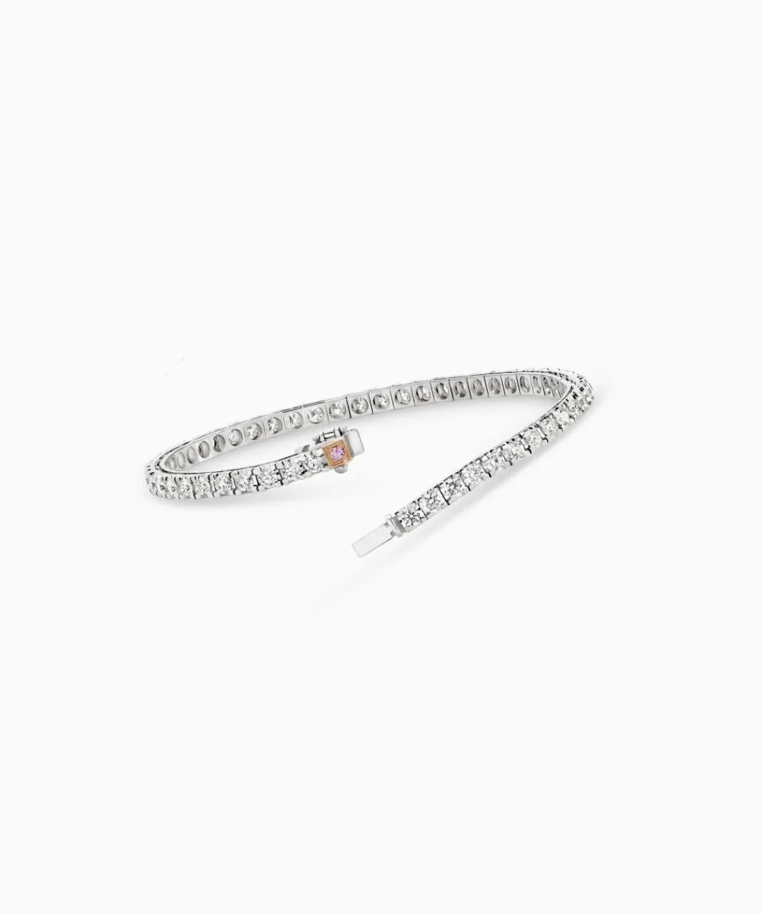 tennis_bracelet___points_with_argyle_pink_diamond_1.webp Shop Musson Tennis Bracelet - 7 Points with Argyle Pink Diamond
