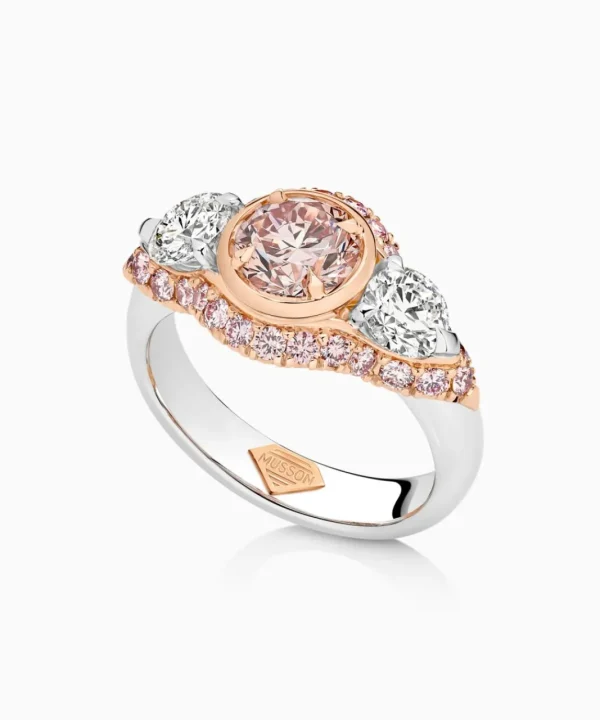Outlet Musson Trilogy Argyle Pink Diamond Ring